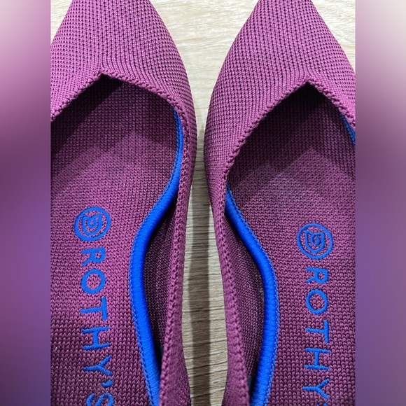 Retired Rothy’s orchid purple / blue Point ballet Flats women’s sz 6 - Picture 11 of 12